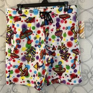 Drill Clothing Co - OH SNAP: Men's Graphic‎ Mushrooms Board Shorts, Size Medium